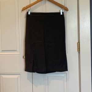 Ann Taylor Gray zip up skirt